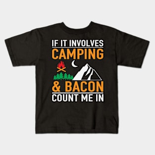 If It Involves Camping Mountains Kids T-Shirt